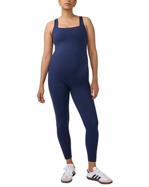 Ingrid & Isabel Long Active Maternity Nursing Unitard - Blue