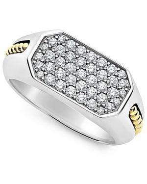 Lagos 18K & Sterling Anthem Diamond Cluster Ring - White