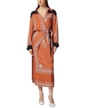Pinko Darling Abito Twill Dress - Orange