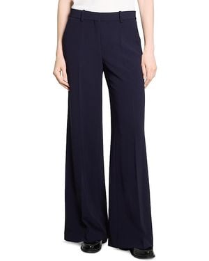 Theory Fluid Flare Pants - Blue