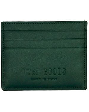 HYER GOODS Italian Leather Certo Card Wallet - Green