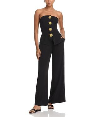 Aqua Strapless Jumpsuit - Black