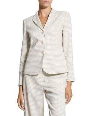 Theory Linen-Blend Jacket - White