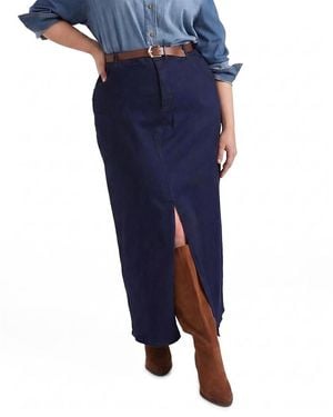 UNIVERSAL STANDARD Plus Comfortdenim Maxi Skirt - Blue
