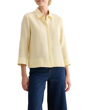 Hobbs Nita Linen Shirt - Blue