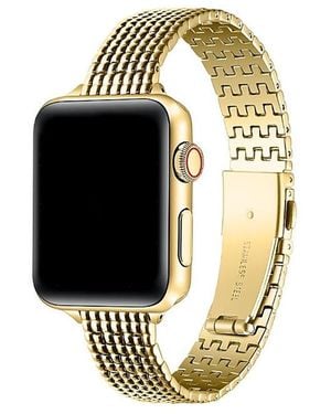 The Posh Tech Brooklyn Stainless Steel Band For Apple Watch - Metallic