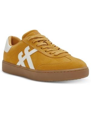 Fitflop The Dash T Toe Suede Sneakers - Yellow