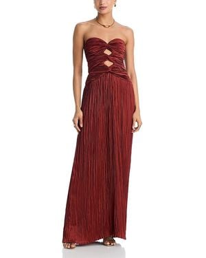 A.L.C. A. L.C. Brynn Cut Out Strapless Gown - Red