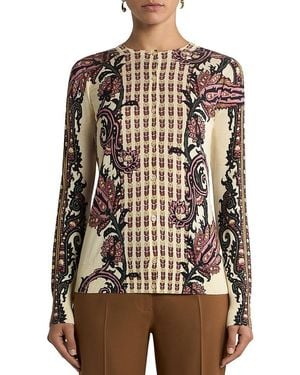 Etro Slim Fit Cardigan Sweater - Brown