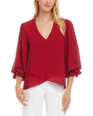 Karen Kane Layered Asymmetric Hem Top