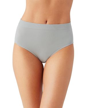 Wacoal B. Smooth Seamless High-Cut Briefs - Gray
