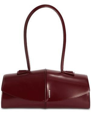Jil Sander Linea Small Leather Shoulder Bag - Purple