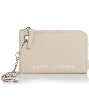 Marc Jacobs The Coin Charm Leather Case - Natural