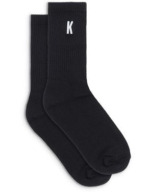KROST Terry Rib Socks, Pack Of 2 - Black