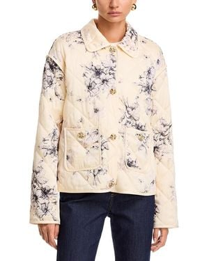 Cinq À Sept Hand Sketched Floral Jacket - Natural