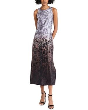 Luxely Sleeveless Column Maxi Dress - Blue