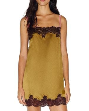 Reformation Emma-Rose Silk Mini Dress - Yellow