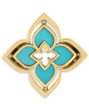 Roberto Coin 18K Diamond & Of Pearl Venetian Princess Pirouette Ring - Blue