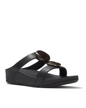 Fitflop Fino Wedge Sandals - Black