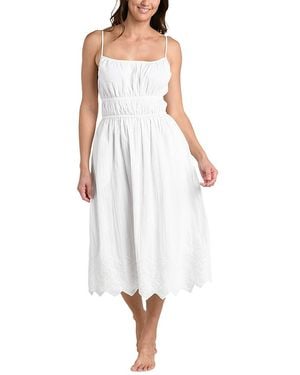 La Blanca Crinkle Collective Midi Dress Cover Up - White