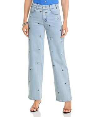 Generation Love Staria Daisy High Rise Wide Leg Jeans - Blue