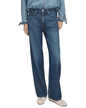 Rag & Bone Ftwt Logan High Rise Wide Leg Jeans - Blue