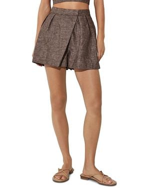 Reiss Serena Linen Wrap Shorts - Multicolor