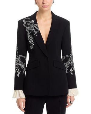 Cinq À Sept Cascading Ribbon Cheyenne Blazer - Black