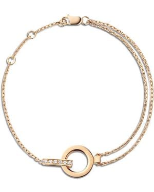 Repossi 18K Berbere Diamond & Polished Intertwined Chain Bracelet - Metallic