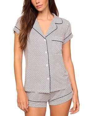 Eberjey Gisele Shortie Short Set - Gray