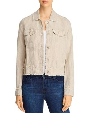 Tommy Bahama Two Palms Raw-Edge Linen Jacket - Blue
