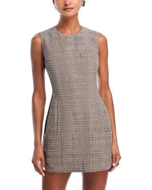 Danielle Guizio Rowan Tartan Dress - Gray