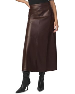 Joe's Jeans The Tavi Faux Leather Skirt - Brown