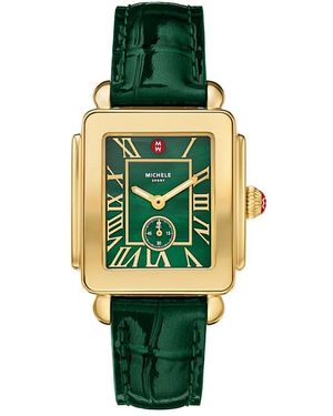 Michele Deco Sport Mid Watch, 29Mm X 31Mm - Green