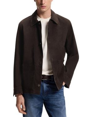 BOSS C-Mandrian Leather Jacket - Black
