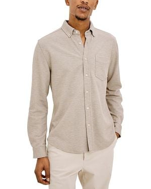 Rails Vincent Relaxed Fit Long Sleeve Knit Shirt - Natural