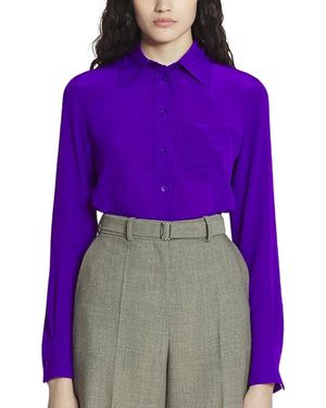 Lanvin Straight Silk Shirt - Purple