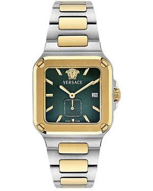 Versace Greca Edge Bracelet Watch, 38Mm X 49Mm - Metallic