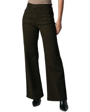 Joe's Jeans The Mia Patch Pocket High Rise Wide Leg Jeans - Black