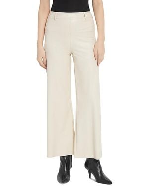 Lyssé High Rise Faux Leather Cropped Pants - Natural