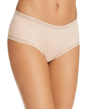 On Gossamer Cabana Cotton Blend Stretch Boyshort - Natural