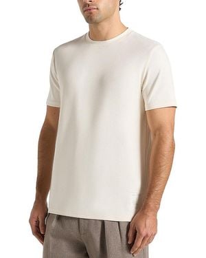 Manière De Voir Ts008 Regular Fit Cotton T-Shirt - White