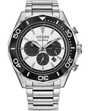 Citizen Eco-Drive Endeavor Chronograph, 43Mm - Metallic