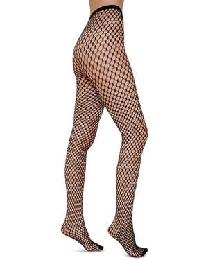 High Heel Jungle Honey Comb Tights - Natural