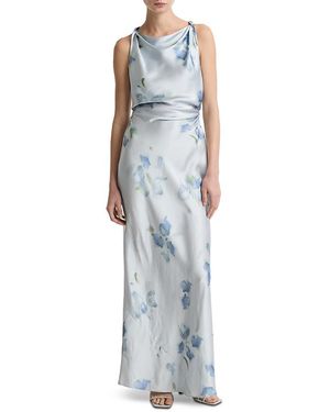 open lace back dress Elegant One Shoulder Dress in Off White