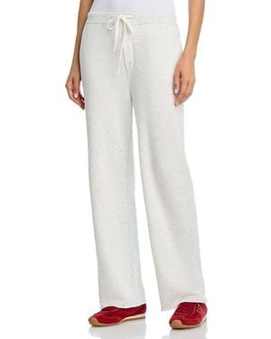 ATM Donegal French Terry Cropped Straight Pants - White