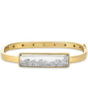 Moritz Glik 18K Diamond Core Bangle Bracelet - Metallic