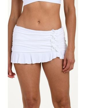 La Blanca Ig Ruffle Swim Skirt - White