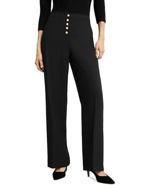 Hobbs Highclere Button Fly Pants - Black