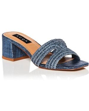 Aqua Calli Sandals - Blue